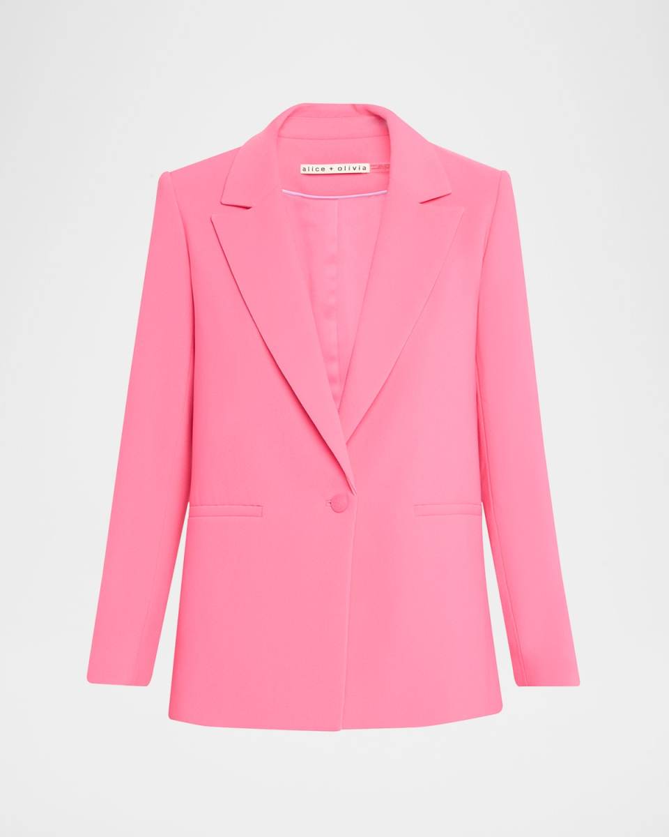 Denny Notch-Collar Boyfriend Blazer
